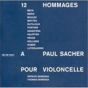 12 Hommages a Paul Sacher for Cello