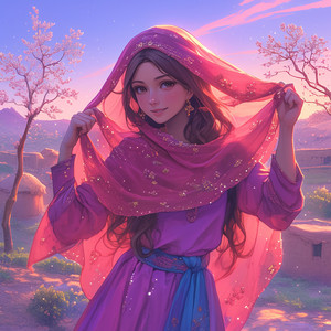 Rosy Veil at Duskfall