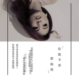 你就不要想起我