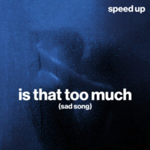 is that too much (sad song) (speed up)