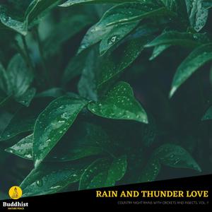 Rain and Thunder Love - Country Night Rains with Crickets and Insects, Vol. 7
