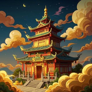 跪在财神庙前许下三亿的愿 (伴奏)