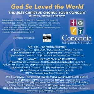 God So Loved the World: The 2023 Christus Chorus Tour Concert