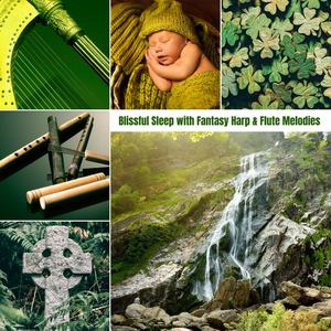 Blissful Sleep with Fantasy Harp & Flute Melodies