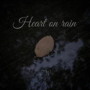 Heart on rain