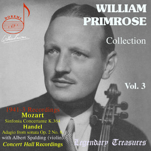 William Primrose Collection, Vol. 3: Mozart