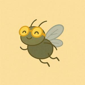 Sedí mucha na stene 05