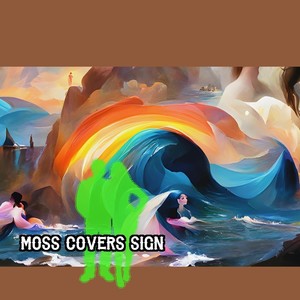 Moss Covers Sign