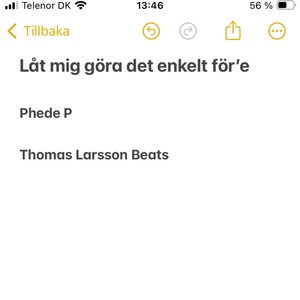 Låt mig göra det enkelt för’e