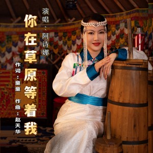 你在草原等着我 (DJ版伴奏)封面