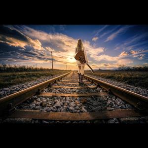 With my guitar on the shoulder