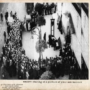 staring at a picture of your new haircut