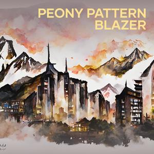 Peony Pattern Blazer