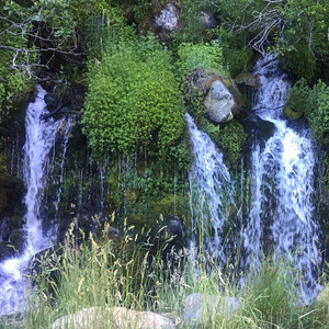 Relaxing Summer Waterfall