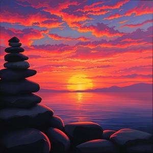 Sunset Over Stones