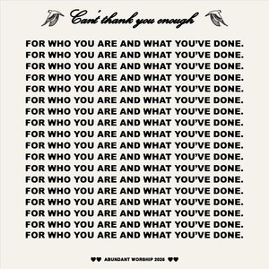 Can't Thank You Enough