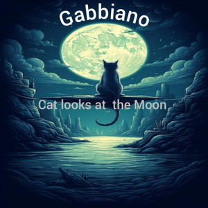 Cat Looks at the Moon