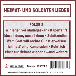 Heimat- und Soldatenlieder, Folge 2