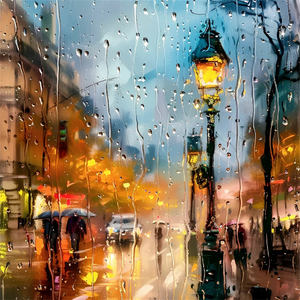 你的呼吸像雨滴渗入我的爱里