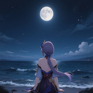 神里绫华·独坐海边