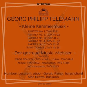 Telemann: Kleine Kammermusik, Die getreue Musik-Meister Selections