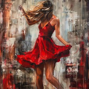 Ты танцуешь в красном платье