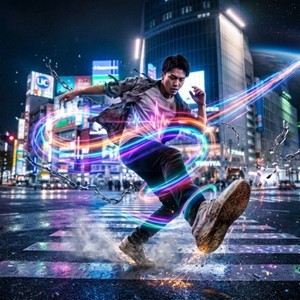 夜の引力と群青のステップ