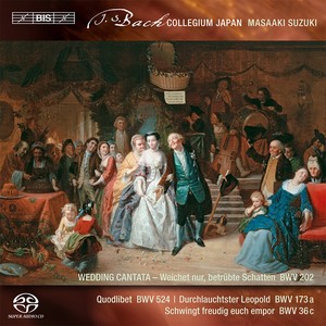 BACH, J.S.: Secular Cantatas, Vol. 3 (Suzuki) - BWV 36c, 173a, 202, "Wedding Cantata" / Quodlibet, BWV 524