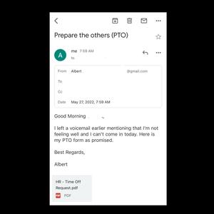 PTO (Prepare the others) (Explicit)