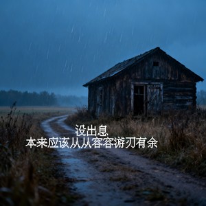 没出息 (本来应该从从容容游刃有余)