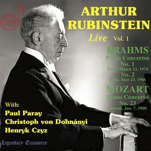 Arthur Rubinstein Live, Vol. 1