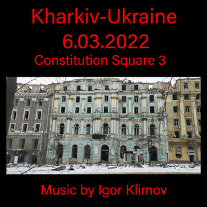Kharkiv-Ukraine 6.03.2022 Constitution Square 3