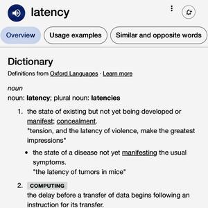 LATENCY (Explicit)