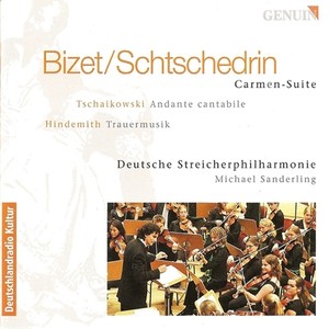 SHCHEDRIN, R.K.: Carmen Suite / HINDEMITH, P.: Trauermusik (German Philharmonic String Orchestra, Sanderling, M.)