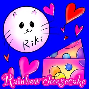 Rainbow cheesecake