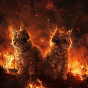 Cats by the Hearth: Warm Music Tones