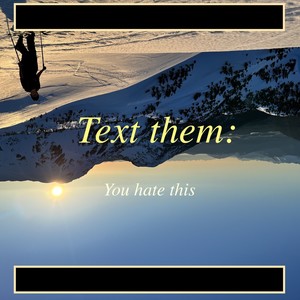 Text Them You Hate This