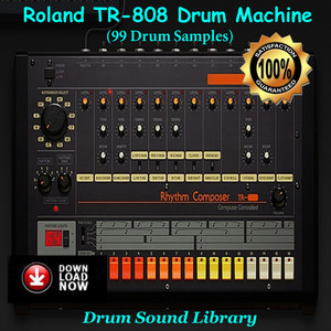 Roland TR-808 Drum Machine (99 Drum Samples)