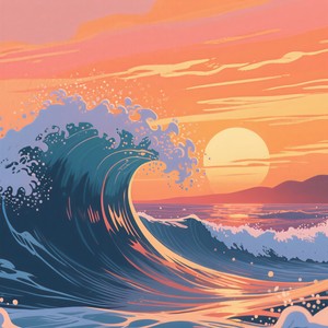 Sunset Waves