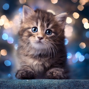 Ojos Felinos Cerrados En Sueño Tranquilo