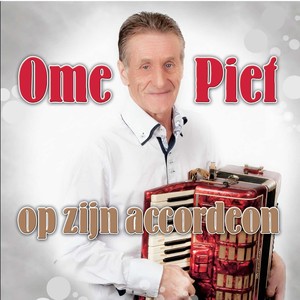 Op zijn accordeon