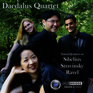 String Quartets of Sibelius, Stravinsky and Ravel