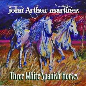 Three White Spanish Horses