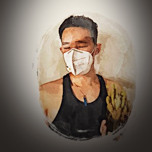 黑暗中行走的人