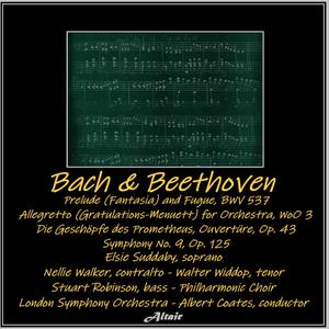 Bach & Beethoven: Prelude (Fantasia) and Fugue, Bwv 537 - Allegretto [Gratulations-Menuett] for Orchestra, WoO 3 - Die Geschöpfe des Prometheus, Ouvertüre, OP. 43 - Symphony NO. 9, OP. 125 - Symphony NO. 9 in D Minor, Op. 125: IV. Presto - Allegro Assai