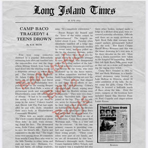 Camp Baco Tragedy at Split Rock Falls