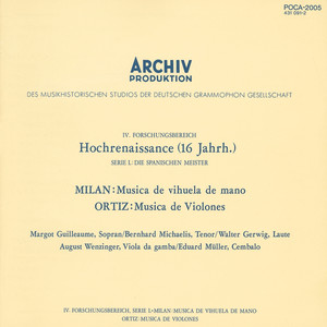 Milan: Musica de vihuela de mano / Ortiz: Musica de Violones