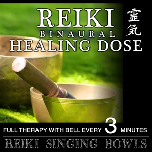 Reiki Singing Bowls (1H Full Binaural Healing Therapy with Bell Every 3 Minutes)