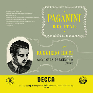 A Paganini Recital (Ruggiero Ricci: Complete Decca Recordings, Vol. 19)