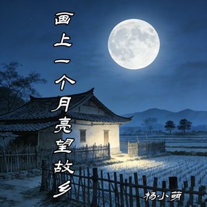 画上一个月亮望故乡
